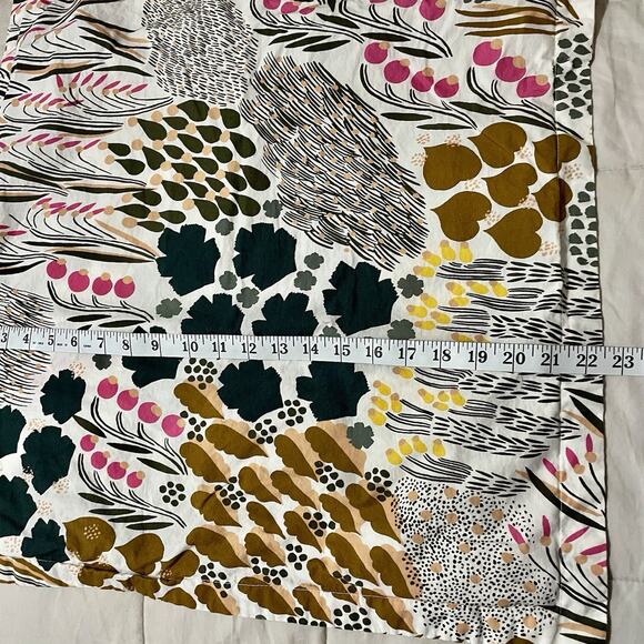 Marimekko King Pillow Sham Pieni Letto Cotton Floral Abstract Multicolor Swedish - Picture 5 of 8